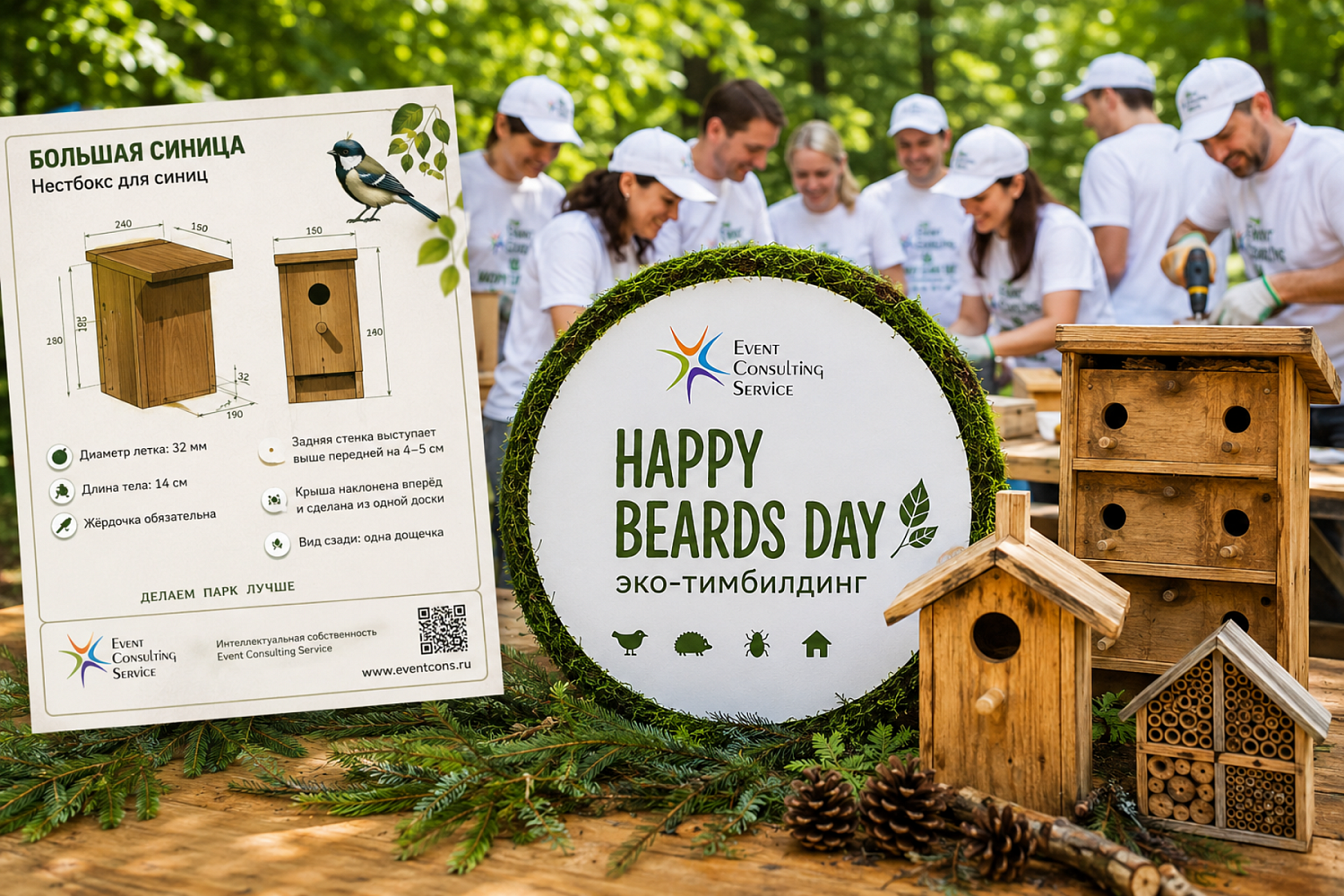 фото - Happy Birds Day: как команда создавала не «скворечники», а настоящие укрытия для животных
